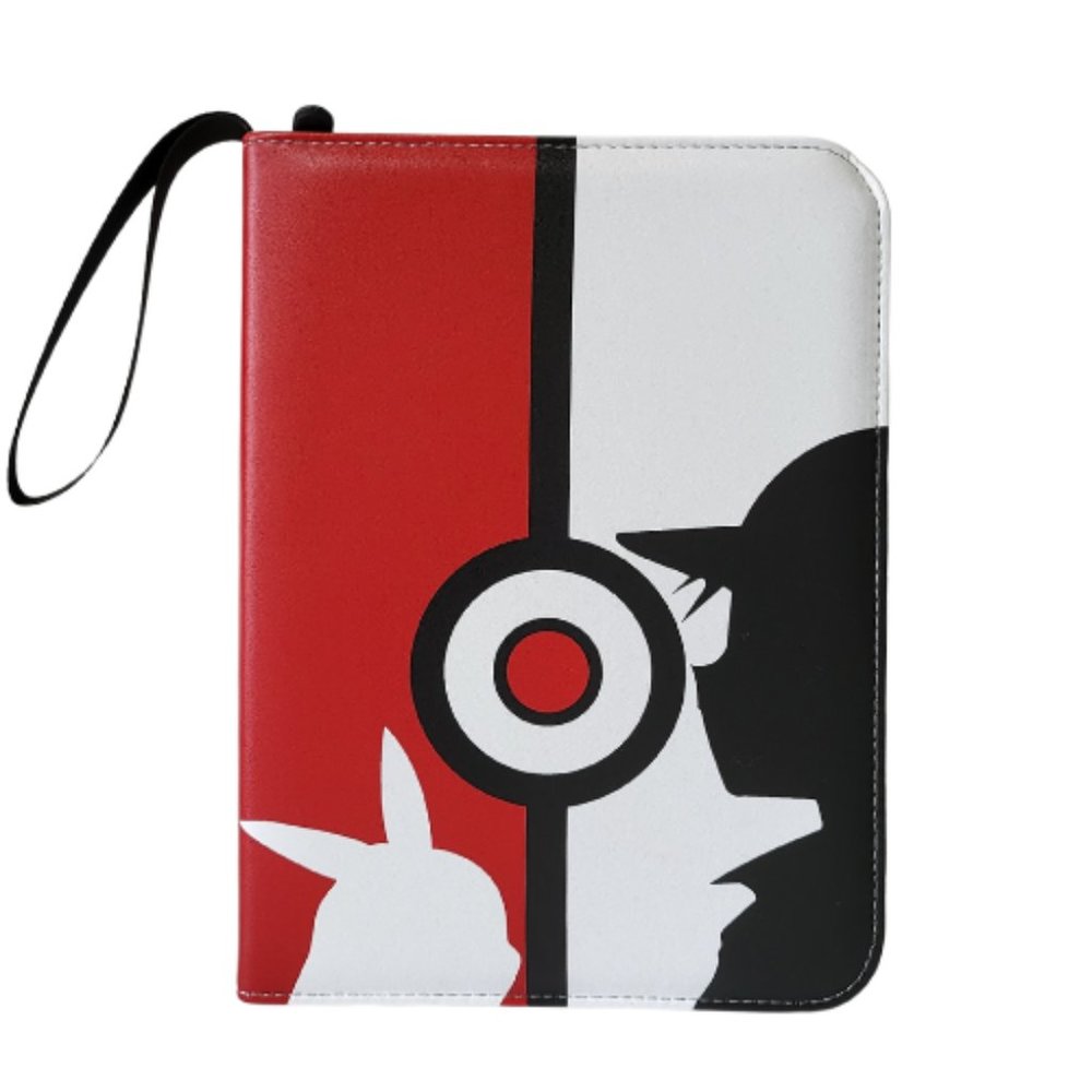 4 Pocket, Collectable Card Binder (Red, Black, White)